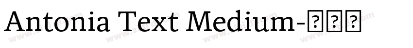 Antonia Text Medium字体转换